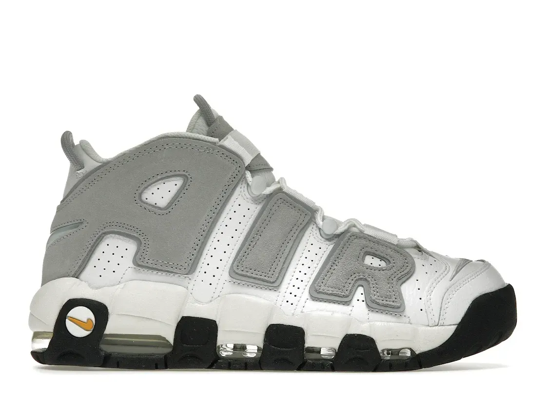 Фото № 1 с приближением к товару «‎Nike Air More Uptempo Wolf Grey Solar Flare»