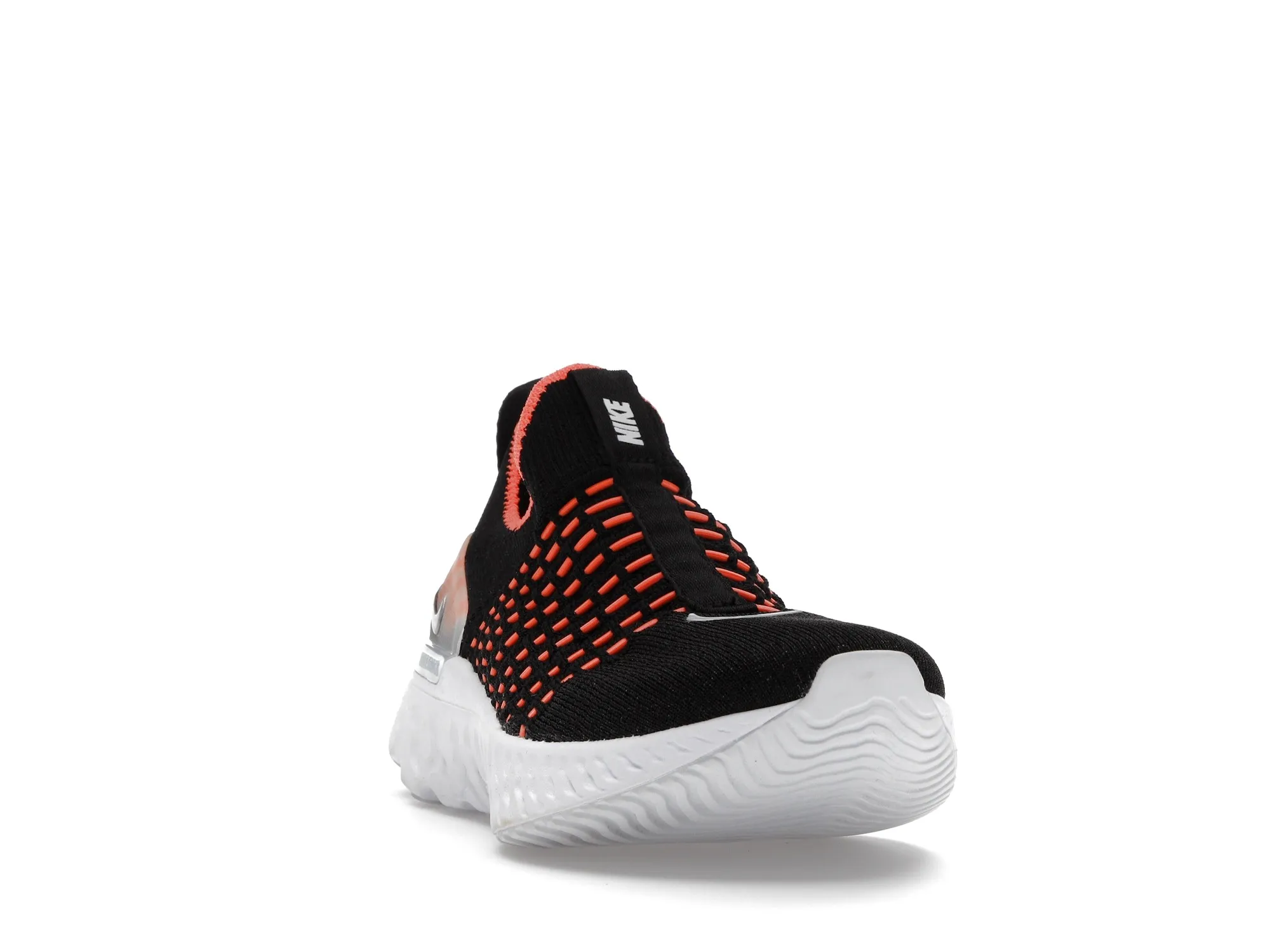 Фото № 3 с приближением к товару «‎Nike React Phantom Run Flyknit Premium Black Bright Mango »
