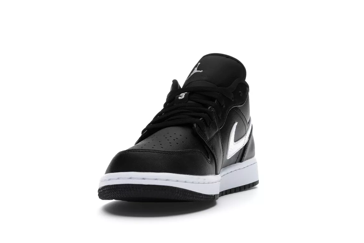 Фото № 5 с приближением к товару «‎Jordan 1 Low Black White »