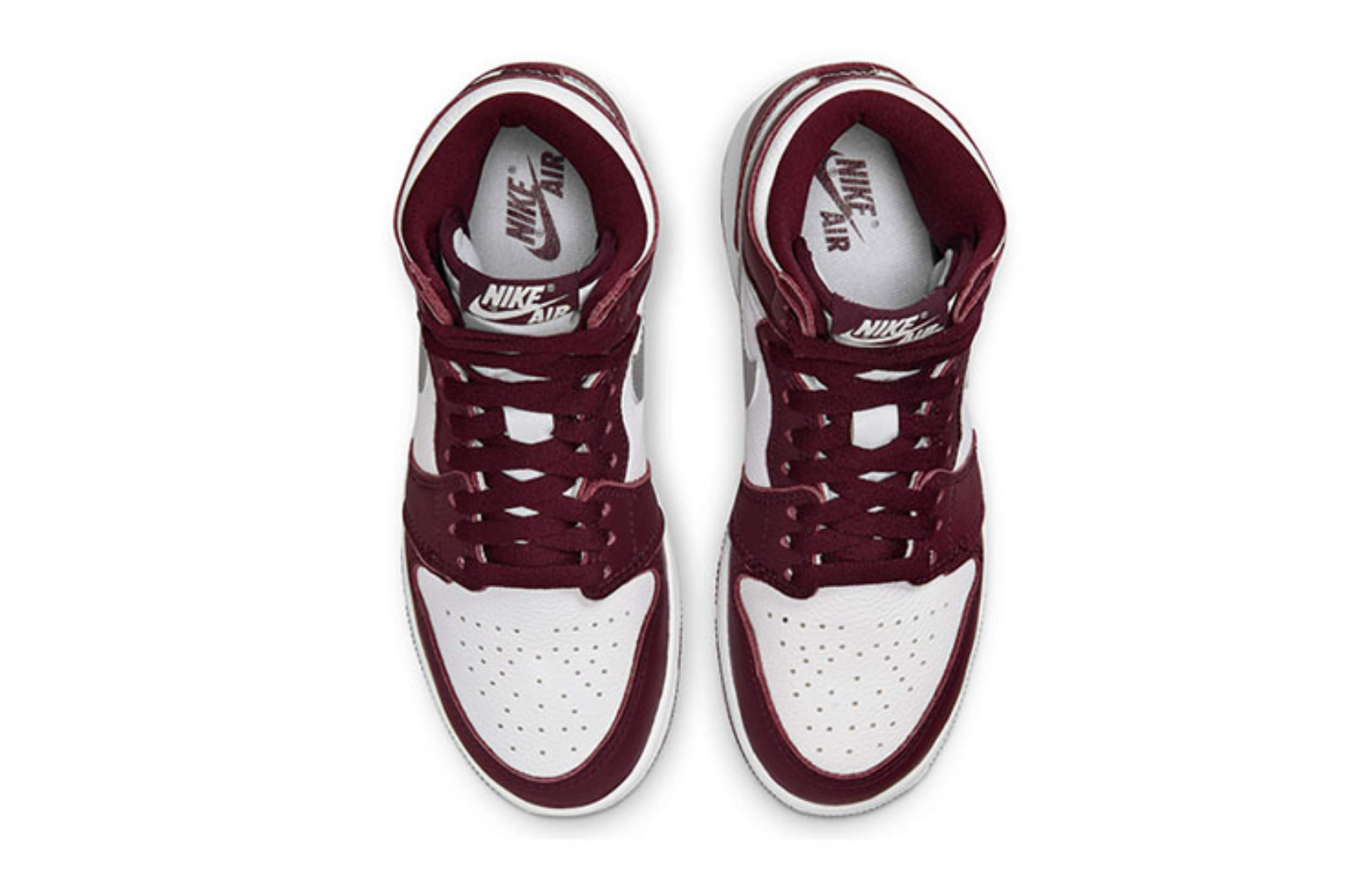 Фото № 4 с приближением к товару «‎Nike Air Jordan 1 Retro High OG (GS) Bordeaux»