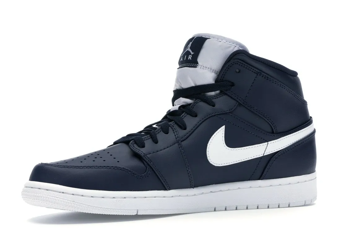 Фото № 2 с приближением к товару «‎Jordan 1 Retro Mid Obsidian White»