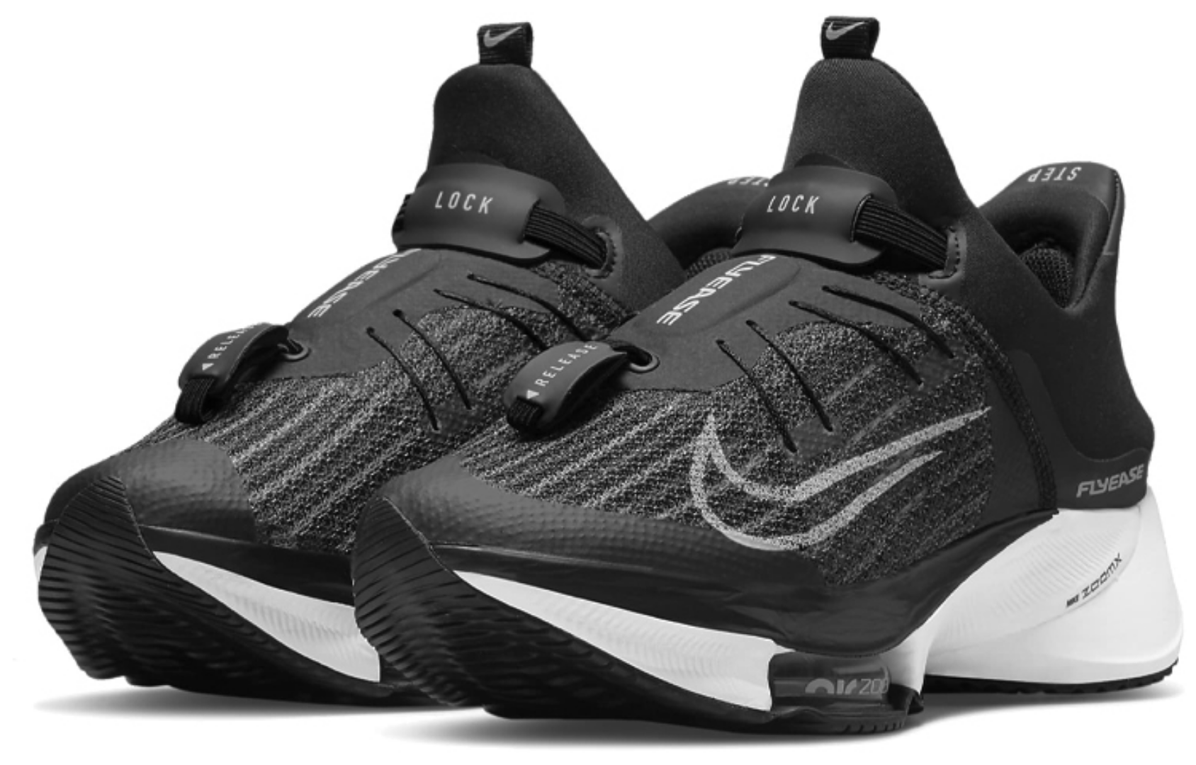 Фото № 3 с приближением к товару «‎Nike Air Zoom Tempo NEXT FlyEase Wmns BlackWhite»