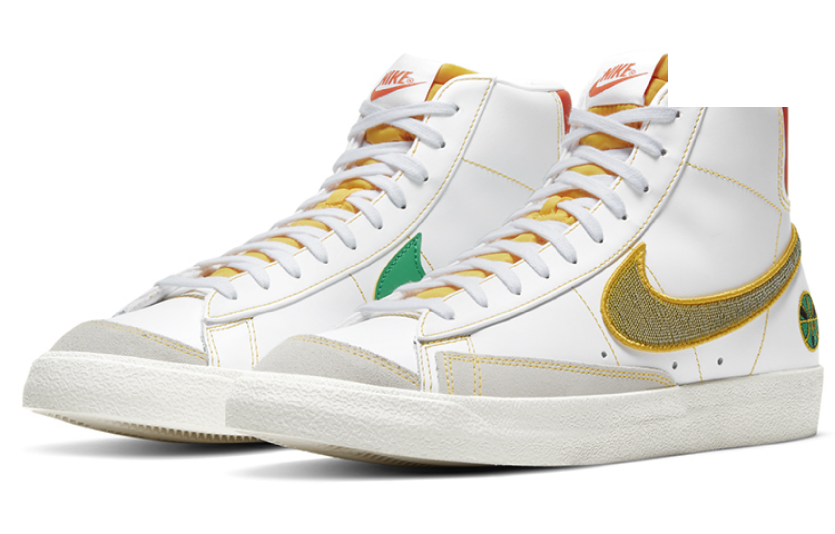 Фото № 3 с приближением к товару «‎Nike Blazer Mid'77 VNTG "Rayguns" WhiteYellowGreen»