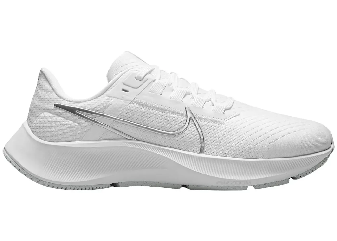 Фото № 1 с приближением к товару «‎Nike Air Zoom Pegasus 38 White Metallic Silver »