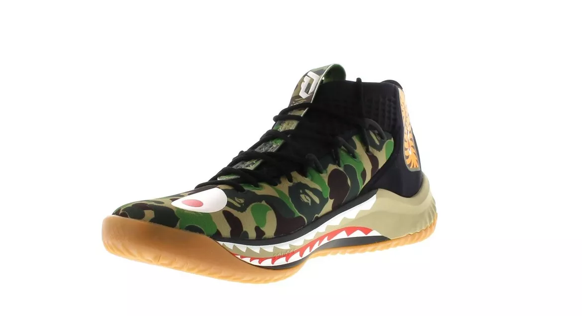 Фото № 3 с приближением к товару «‎adidas Dame 4 A Bathing Ape Camo»