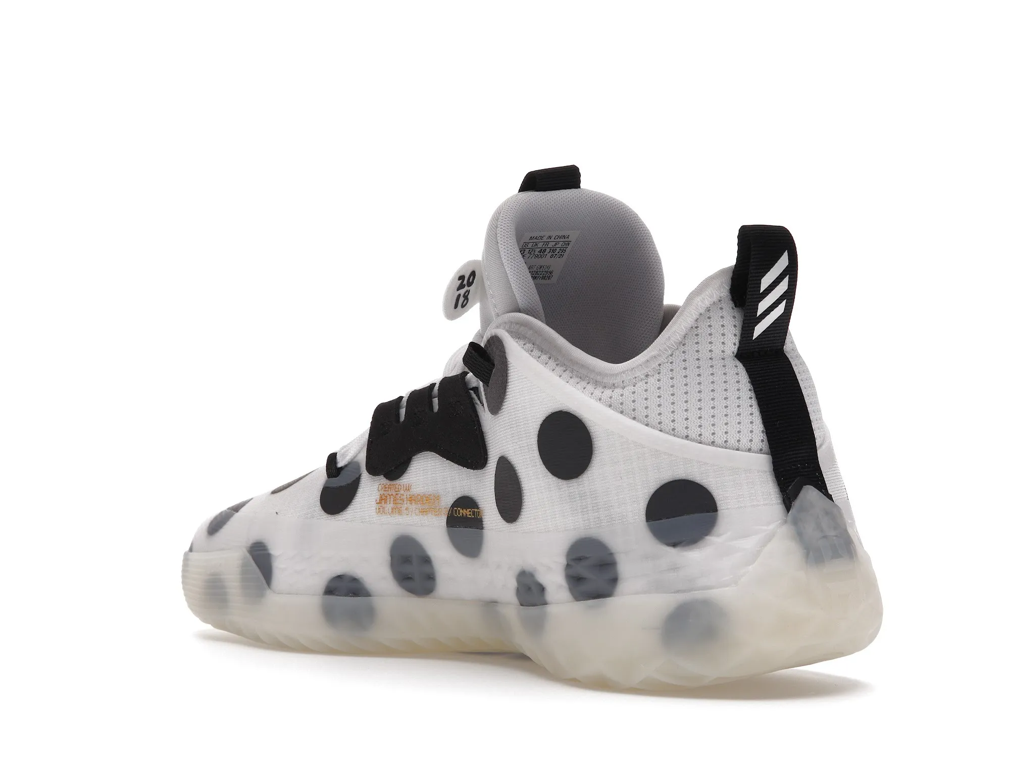 Фото № 5 с приближением к товару «‎adidas Harden Vol. 5 Futurenatural White Polka Dot»