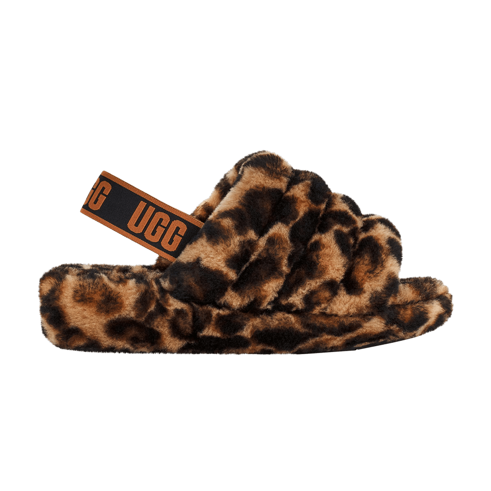 UGG Women's Fluff Yeah Slide Panther Print - Butterscotch