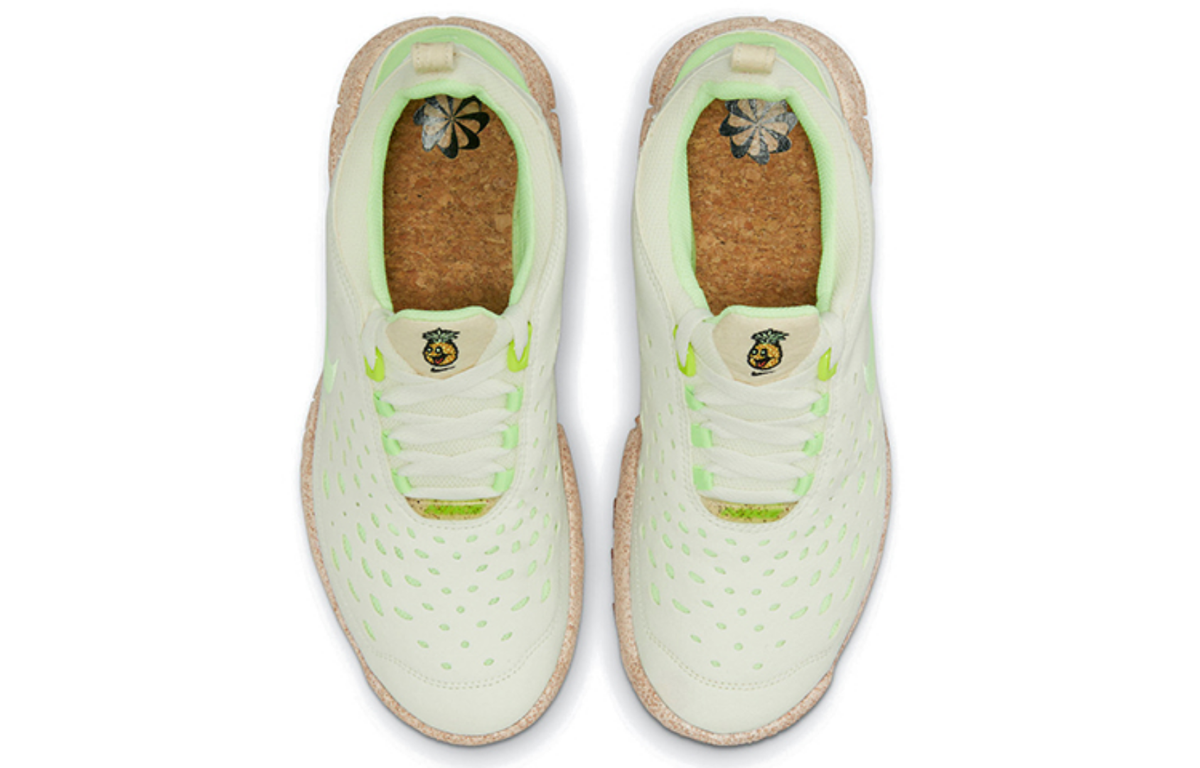 Фото № 4 с приближением к товару «‎Nike Free Run Trail "Pineapple" GreenBrown»
