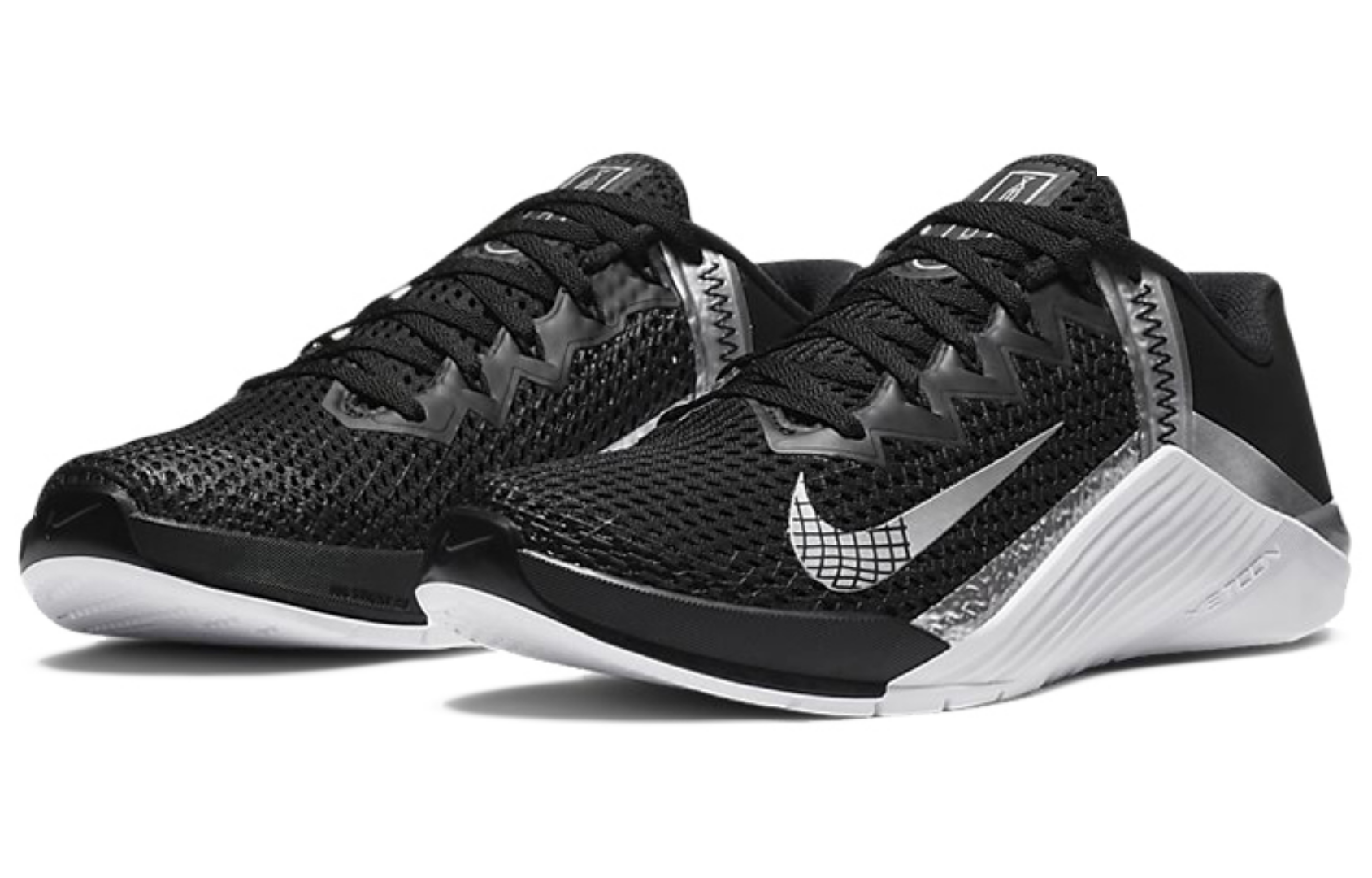 Фото № 3 с приближением к товару «‎Nike Wmns Metcon 6 'Black Metallic Silver'»