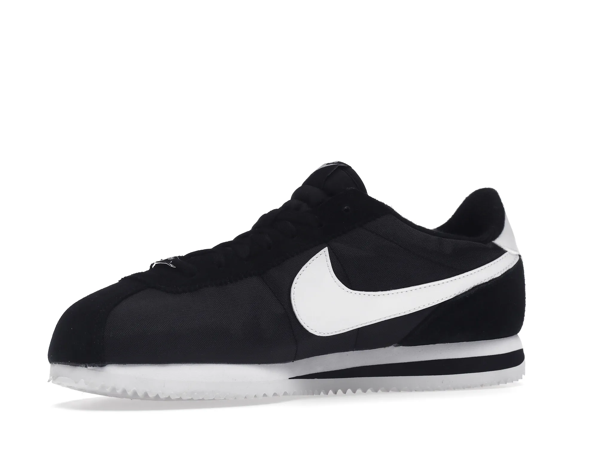 Фото № 4 с приближением к товару «‎Nike Cortez Basic Nylon Black White-Metallic Silver»