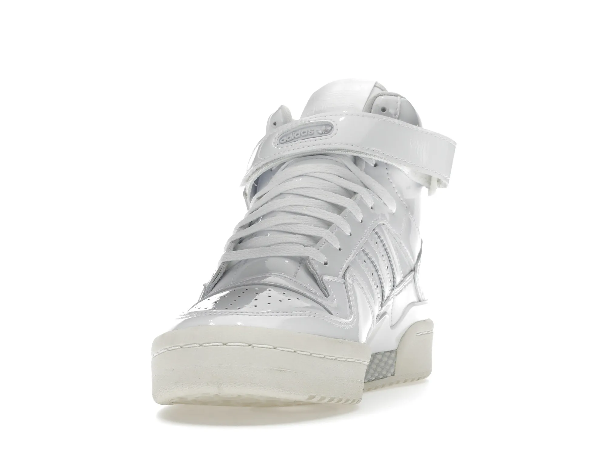 Фото № 4 с приближением к товару «‎adidas Forum Mid Triple White Patent Leather »
