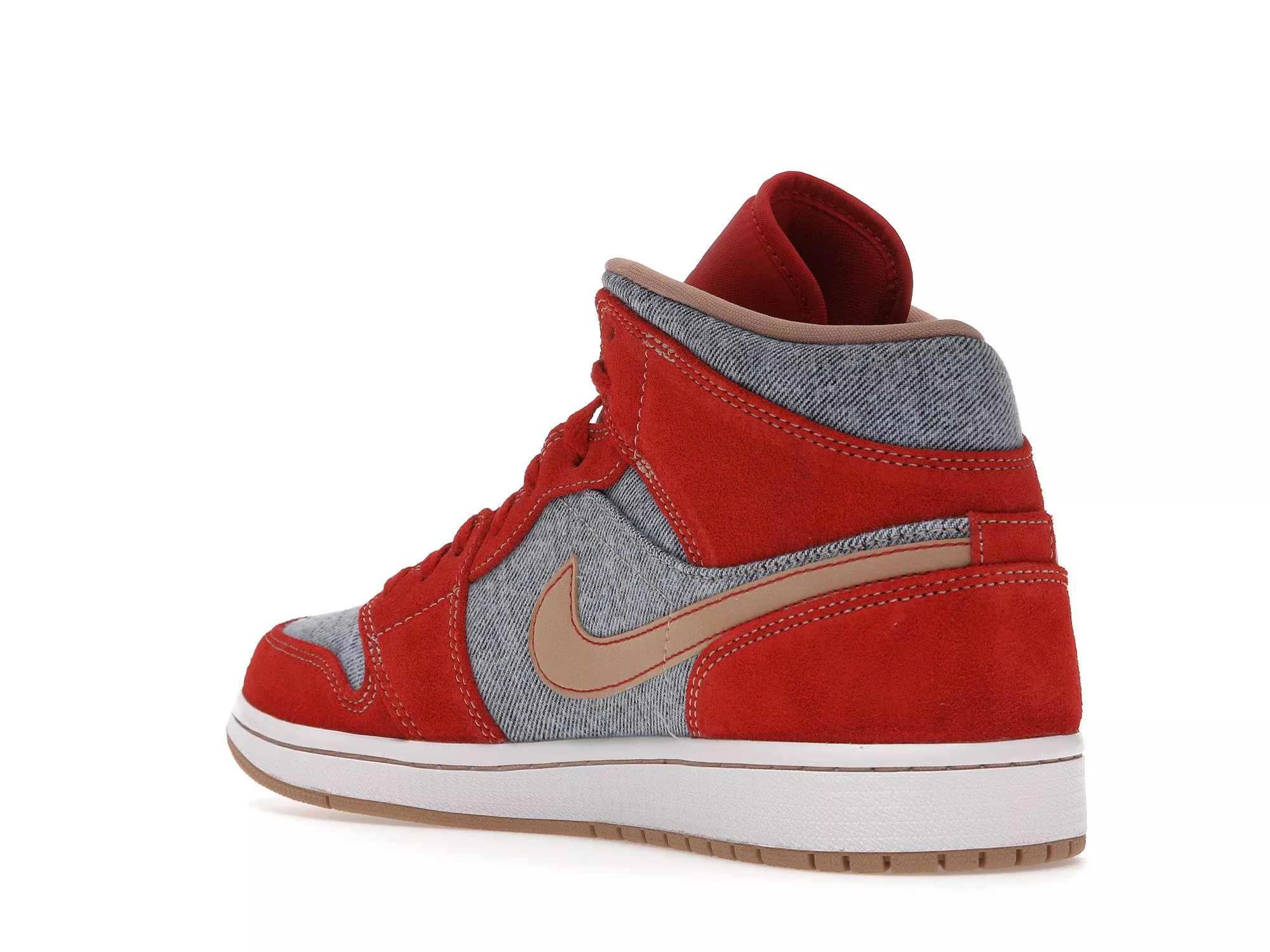 Фото № 2 с приближением к товару «‎Jordan 1 Mid Denim Red»