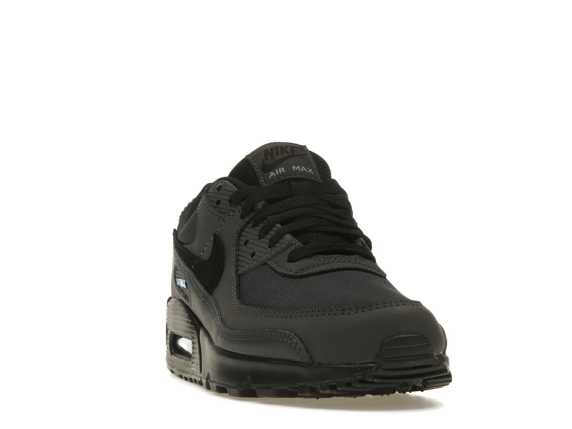 Фото № 2 с приближением к товару «‎Nike Air Max 90 Dark Smoke Grey Laser Blue»
