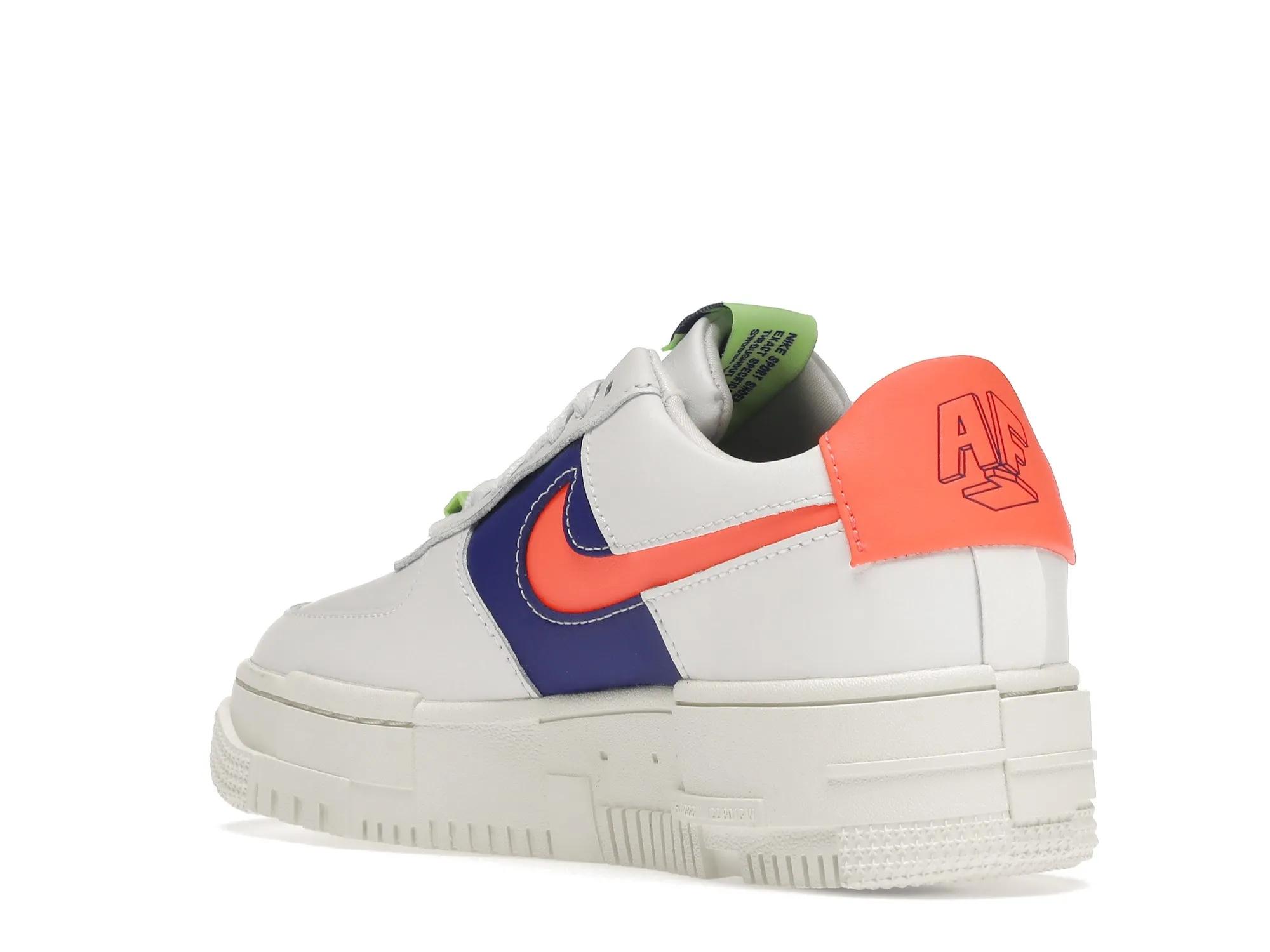 Фото № 6 с приближением к товару «‎Nike Air Force 1 Low Pixel White Concord Crimson »