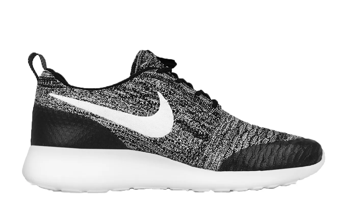 Фото № 1 с приближением к товару «‎Nike Roshe One Flyknit Black White Cool Grey »