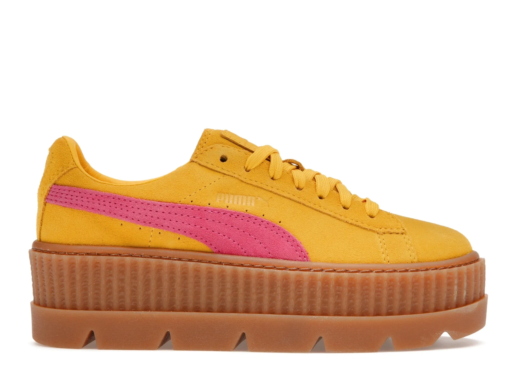 Фото № 1 с приближением к товару «‎Puma Cleated Creeper Rihanna Fenty Suede Lemon »
