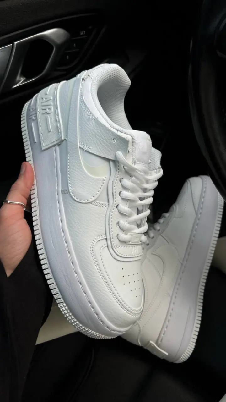 Nike Air Force 1 Shadow белые — живое фото из магазина Sportoriginal