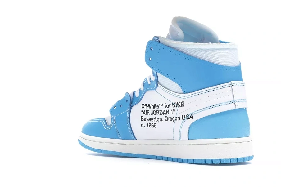 Фото № 6 с приближением к товару «‎Jordan 1 Retro High Off-White University Blue»