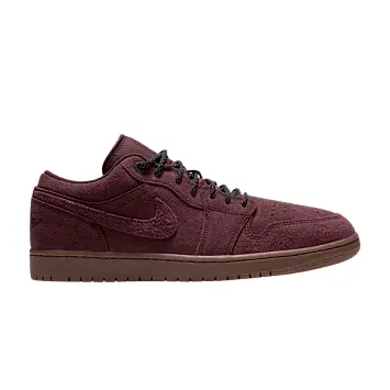 Air Jordan 1 Low SE Dark Team Red Gum Medium Brown Black - 1