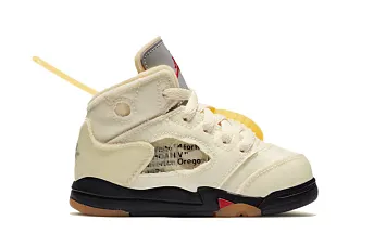 Off-White x Air Jordan 5 "Sail" SP (TD) White - 2