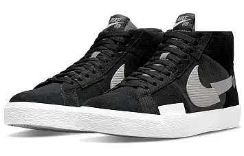Nike SB Zoom Blazer mid Skate shoes blackgrey - 4