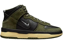 Фото № 1 с приближением к товару «‎Nike Dunk High Up Medium Olive Black Velvet Brown Wolf Grey »