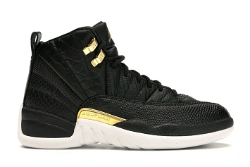 Jordan 12 Retro Black Metallic Gold White  - 1