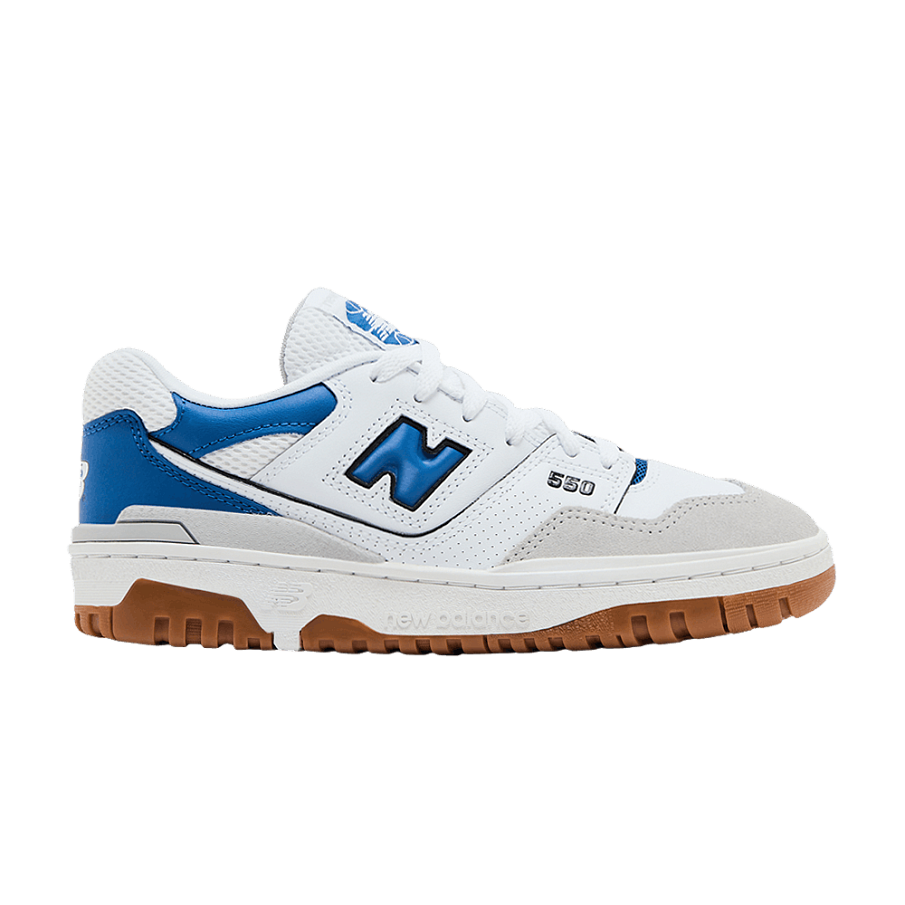 Фото № 1 с приближением к товару «‎New Balance 550 Big Kid Brighton Grey Blue Agate»