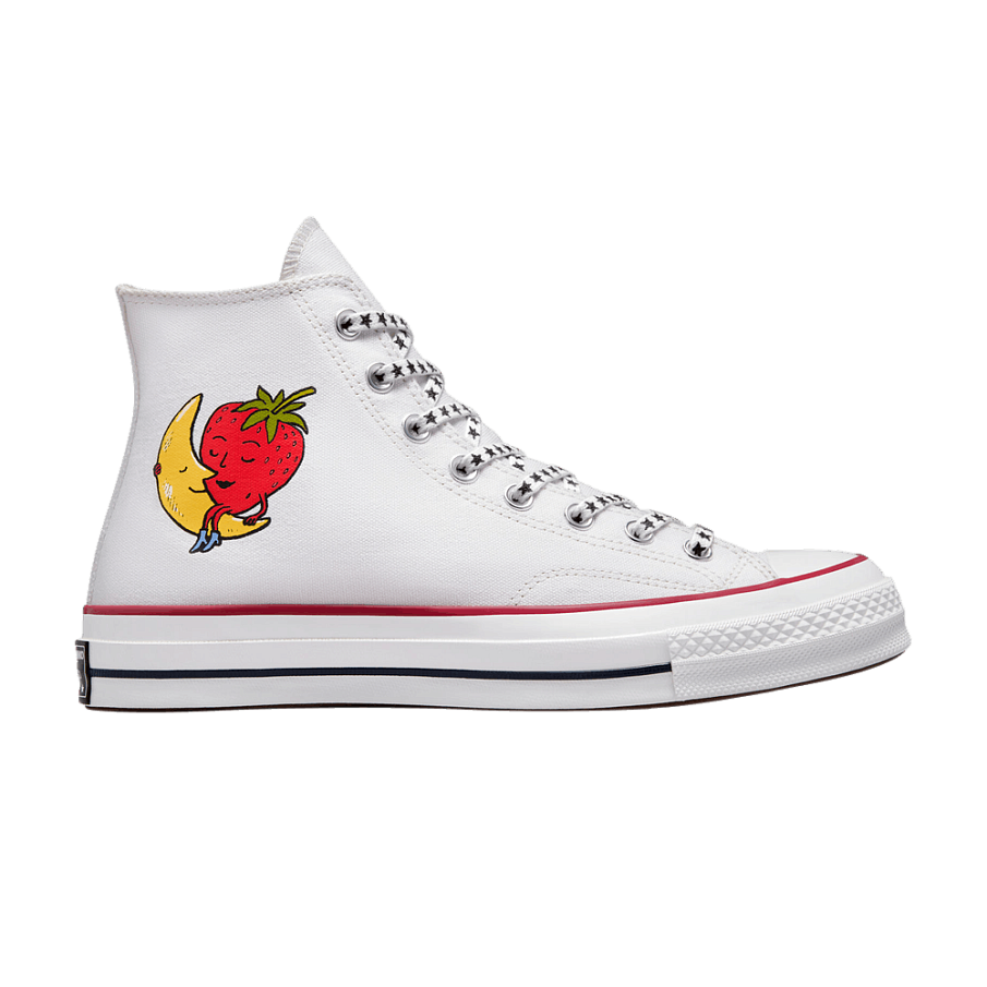 Фото № 1 с приближением к товару «‎Sky High Farm Workwear x Converse Chuck 70 High Strawberry Moon - White»