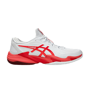 ASICS Court FF 3 Novak Clay White Electric Red (1041A521-966)