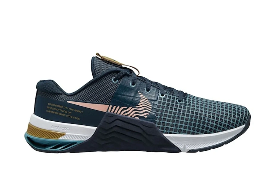 Фото № 1 с приближением к товару «‎Nike Metcon 8 Armory Navy Obsidian Cerulean Arctic Orange»