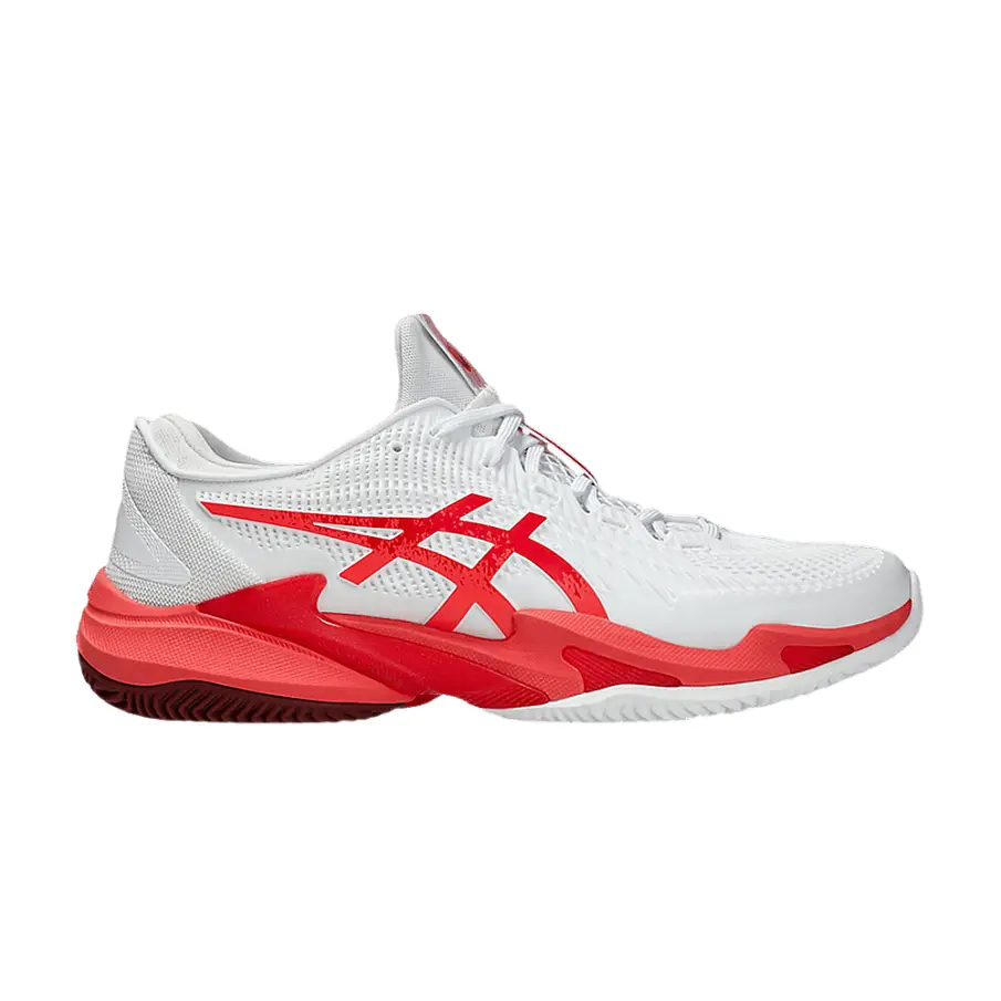 Фото № 1 с приближением к товару «‎ASICS Court FF 3 Novak Clay White Electric Red (1041A521-966)»