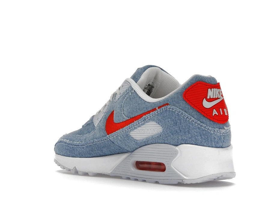Фото № 6 с приближением к товару «‎Nike Air Max 90 Denim Light Wash»