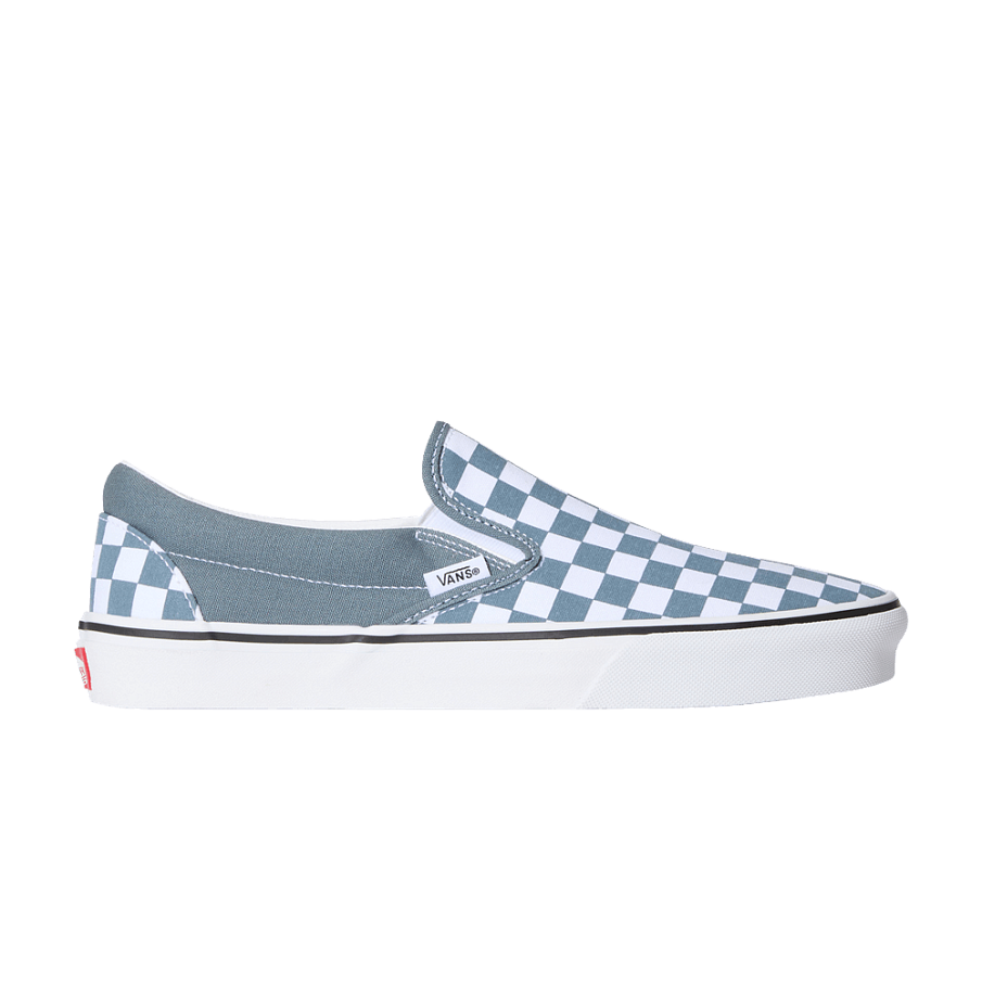 Фото № 1 с приближением к товару «‎Vans Classic Slip-On Checkerboard - Stormy Weather Blue»