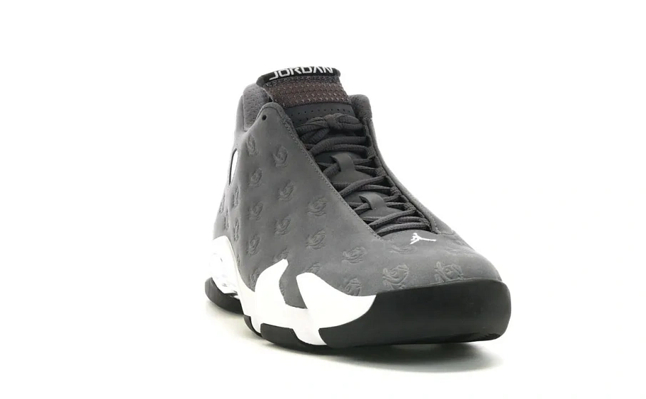 Фото № 2 с приближением к товару «‎Jordan 14 Retro Oregon Ducks PE Grey»