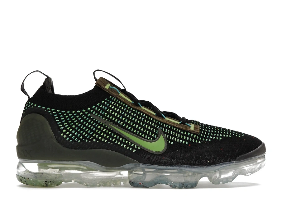 Фото № 1 с приближением к товару «‎Nike Air VaporMax 2021 FK Black Chlorophyll Cargo Khaki»