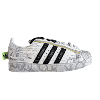 Фото № 1 с приближением к товару «‎Hellstar x adidas Superstar 2 White Flame»