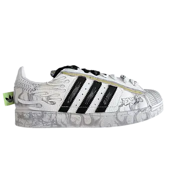 Hellstar x adidas Superstar 2 White Flame