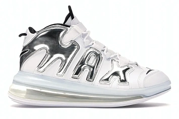 Nike Air More Uptempo 720 White Metallic Silver - 1