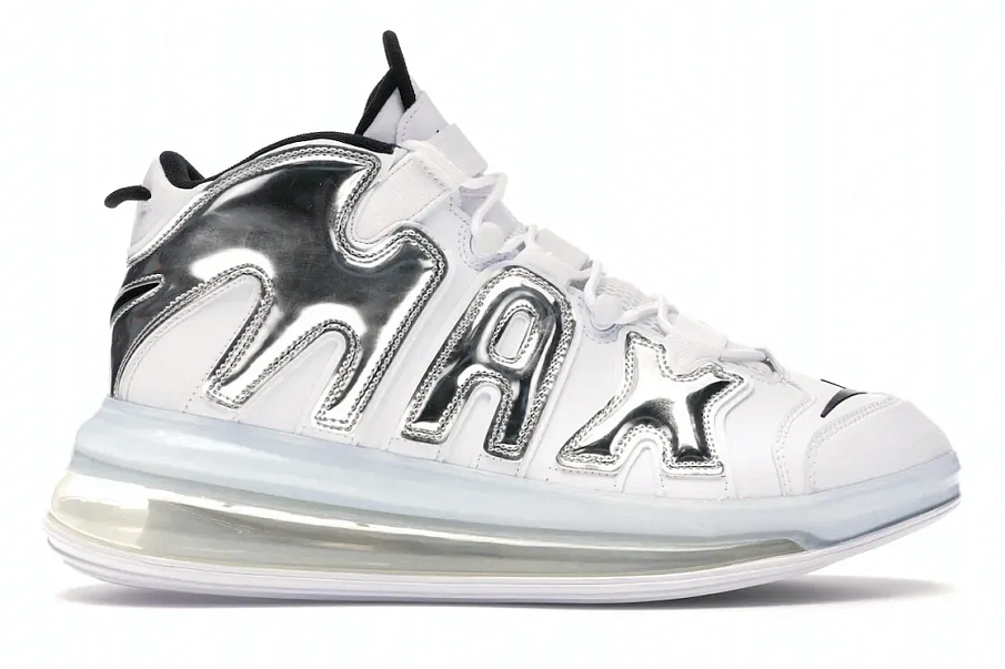 Фото № 1 с приближением к товару «‎Nike Air More Uptempo 720 White Metallic Silver»