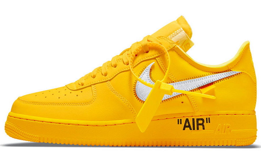 Фото № 1 с приближением к товару «‎Nike Off-White x Air Force 1 Low 'University Gold'»