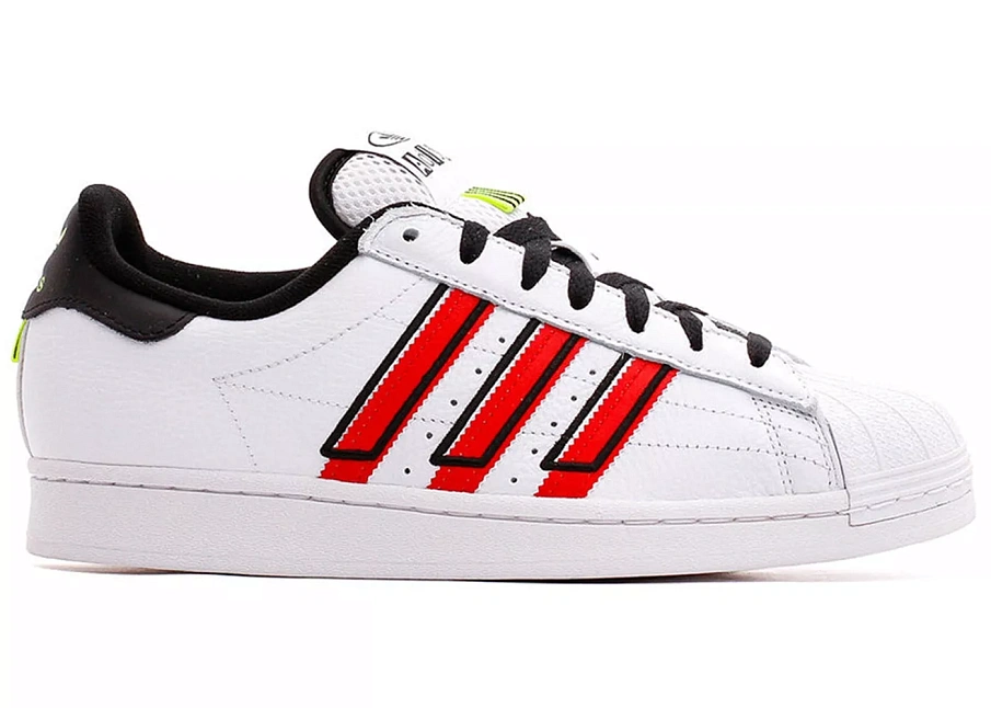 Фото № 1 с приближением к товару «‎adidas Superstar Cloud White Outlined Red Stripes»