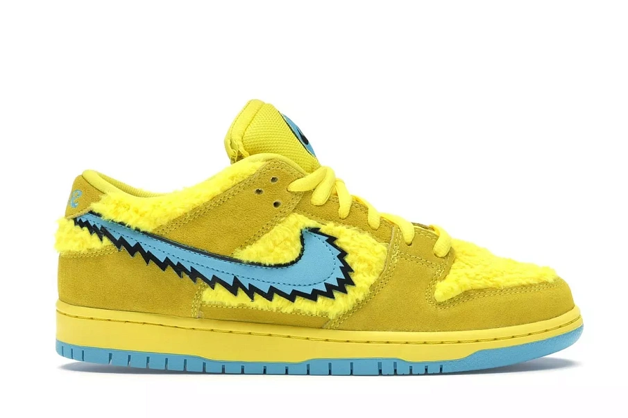 Фото № 1 с приближением к товару «‎Nike SB Dunk Low Grateful Dead Bears Opti Yellow»