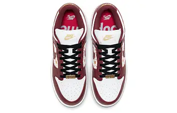 Supreme x Nike SB Dunk Low WhiteGoldBrown - 4