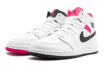 Фото № 3 с приближением к товару «‎Nike Air Jordan 1 Mid White Black Hyper Pink»
