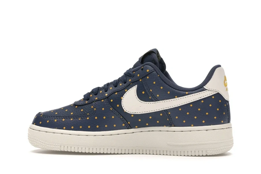 Фото № 5 с приближением к товару «‎Nike Air Force 1 Low Thunder Blue Yellow Ochre »