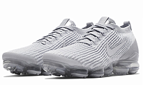 Фото № 2 с приближением к товару «‎Nike Air VaporMax Flyknit 3 Pure Platinum running shoes whitesilver»
