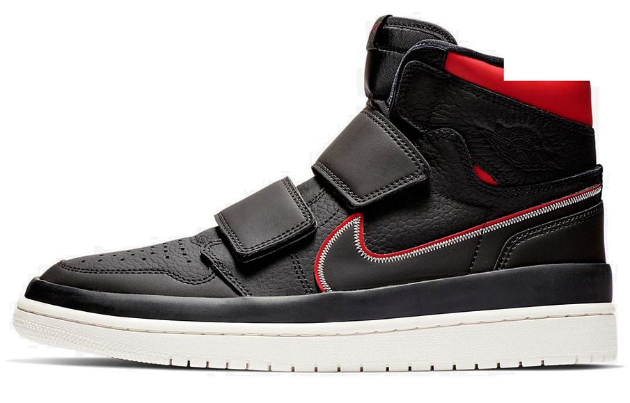 Фото № 1 с приближением к товару «‎Jordan 1 Retro High Double Strap Black Gym Red»