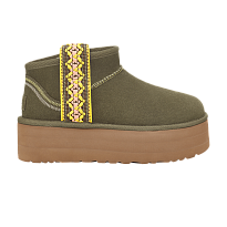 Фото № 1 с приближением к товару «‎UGG Women's Classic Ultra Mini Platform Braid - Burnt Olive»