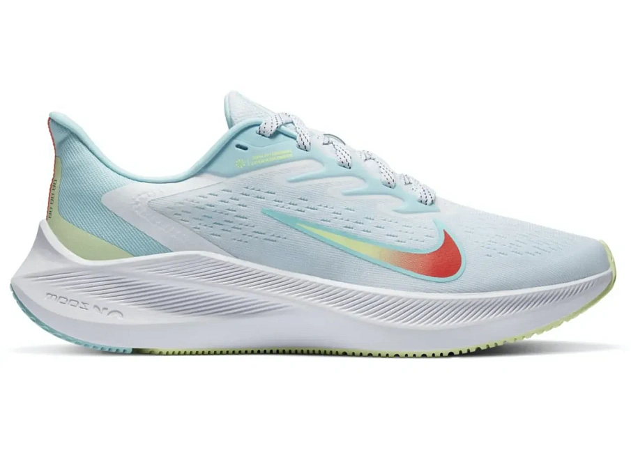 Фото № 1 с приближением к товару «‎Nike Air Zoom Winflo 7 White Glacier Ice »